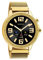 Oozoo Unisex Smartwatch mit Edelstahl Milanaiseband Goldfarben/Goldfarben 45 MM Q00306