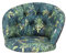 PillowPrim Kissen für Rattangarnitur, Rattangruppe, Bankauflagen Kissen Set Freizeit Kissen Polster Sommerbänke, Sesselpolste 50x50x38 cm Grüne Wiese