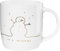 ASA 18063414 linia Becher mit Henkel, Fine Bone China, 9,4cm