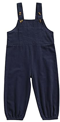 Geagodelia Salopette per neonato, unisex, salopette da gioco, salopette, salopette per bambini e ragazzi, Blu navy., 2-3 Anni