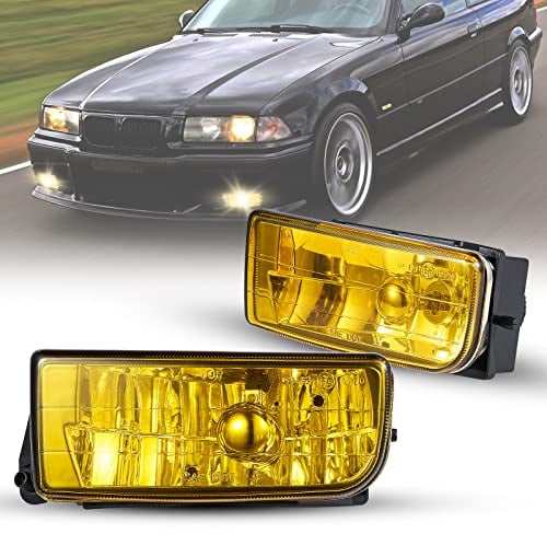 Nebelscheinwerfer für BMW 3er(HB/SDN/WGN) (E36) 09/1990-08/2000 BMW 3er(CPE/CONV)(E36) 10/1991-11/1999 Ein Paar gelbe Linse H1 12V 55W R:63178357390 L:631 78357389