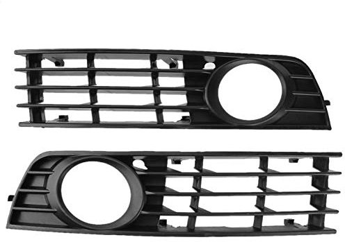 Cubierta de luz antiniebla Cubierta De Rejilla De Luz Antiniebla Lateral Inferior Del Parachoques Delantero Del Coche Fit For Audi A4 B6 2002-2005, Decoración De La Rejilla Inferior Del Parachoques De