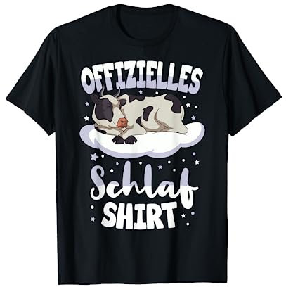 Kuh Offizielles Schlafshirt Kühe T-Shirt