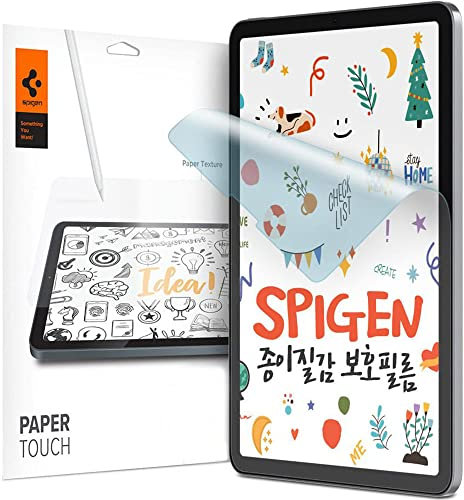 Spigen Paper Touch HD entworfen für iPad Pro 12,9 Zoll Displayschutzfolie (2022/2021/2020/2018), matt mit Papiertextur-Simulation zum Skizzieren/Zeichnen/Schreiben – 1 Packung