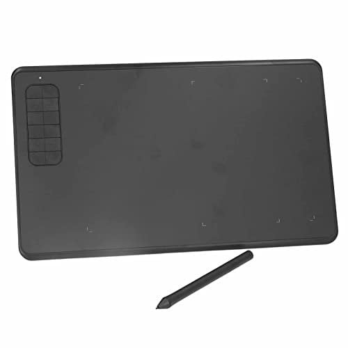 Goshyda Grafiktablett, G12 Ultradünnes Computergrafiktablett mit 8192 Druckstufen, Batterielosem Stift und 12 Tastenkombinationen, Kunsttablett für Desktop-Laptop-Handy
