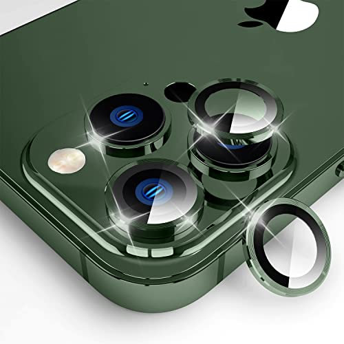 AiMok [3 Pièces Caméra Protecteur Compatible avec iPhone 14 Pro/14 Pro Max, Protection l'objectif Alliage D'aluminium Ultra HD Caméra Protection, sans Bulle, pour iPhone 14 Pro/14 Pro Max - Vert