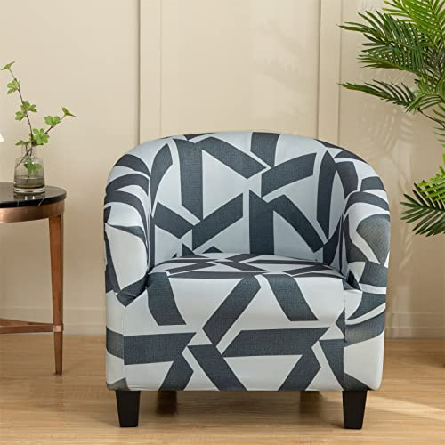 ele ELEOPTION Stretch Sesselbezug Club Stuhlhussen 2-teiliges Sesselhussen mit Sitzkissenbezug Tub Chair Schonbezug Sofabezug Clubsessel Cocktailsessel