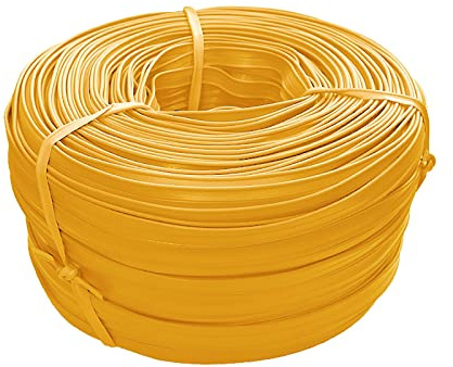 maDDma 10m Keder Ø 3mm x Fahne 7mm Kederband Biese Paspelband Wulstband PVC Farbwahl, Größe:Ø 3mm x Fahne 7mm, Farbe:gelb
