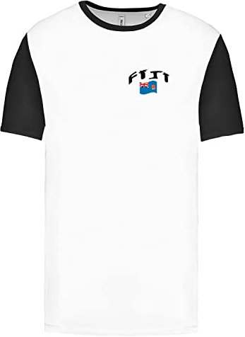 Supportershop Unisex Fidschi T-Shirt, weiß, 3XL