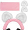 Geekria NOVA Knit Fabric Headband Cover + Cat Ears Attachment Compatible with Razer, SteelSeries, HyperX, Sennheiser, ASTRO, Sony, Logitech, ATH Headphones, Sweat Cover (White)