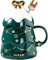 STETHI Weihnachtstasse Kaffeebecher Weihnachtsbecher Porzellan Schneemann Santa Claus Wasserbecher Kaffeetasse Keramik Weihnachtsmotive Weihnachtsdekor Geschenk & Geschenkidee (D)