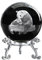 HDCRYSTALGIFTS 60 mm 3D-Panda-Kristallkugel mit Ständer, 3D-Lasergravur, Panda, Mutter und Baby, volle Kugel, Glaskugel, Sammlerstücke, Tischdekoration, Briefbeschwerer