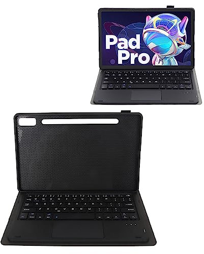Annadue Tablet Keyboard, Detachable Wireless Keyboard and Case for Tab P11 Pro Gen 2 for Pad Pro 2022, Magnetic Detachable Wireless Keyboard with Touchpad (Black)