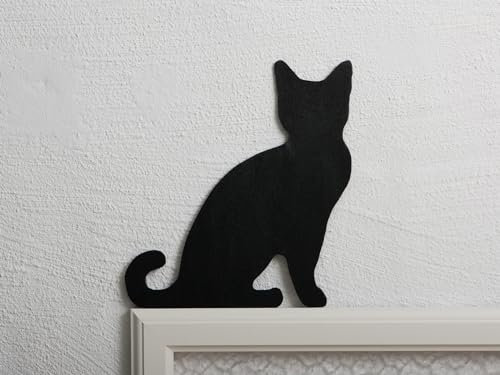 Kantenhocker Katze für den Türrahmen Gretchen in 4mm Stärke
