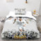 LSORU Ronaldo Bettwäsche 3D Bettbezüge Schlafkomfort Microfaser Bettbezug Set 3-teilig Für Jugendliche Jugend Mädchen Jungen Bettbezug Single（135x200cm）