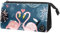 Schminktaschen für Damen,Kosmetiktaschen für Damen,Cartoon Flamingo