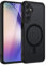 TUUTPU Magnetic Case for Samsung Galaxy A54 5G, Compatible with MagSafe, Translucent Matte Slim Mobile Phone Case, Hard Case, Scratch-Resistant PC Back + TPU Bumper, Shockproof Protective Case, Black