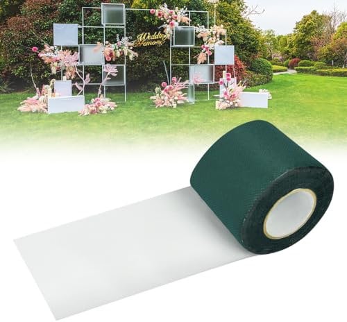 XAVSWRDE 5 cm x 5 m Cinta de Unión para Césped Artificial, Rollo de Cinta Adhesiva para Unir Césped Artificial de Banda de Unión para Césped Artificial Exterior Resistente a La Intemprie, Verde