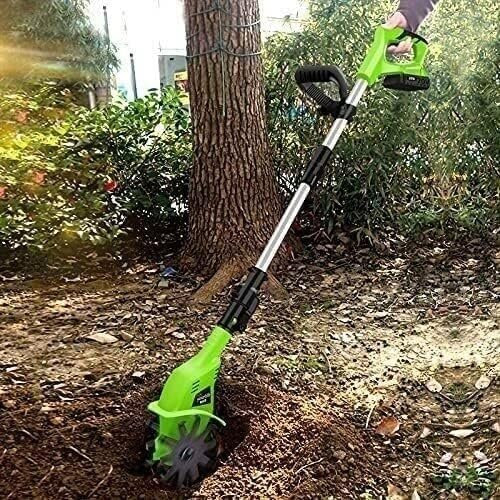 MaiBuL LNNW Tiller Rotavator Motocoltivatore Senza Fili, motocoltivatore Portatile for orti, Manico Regolabile da 97 a 127 cm coltivatore di Terreno Attrezzo da Giardinaggio