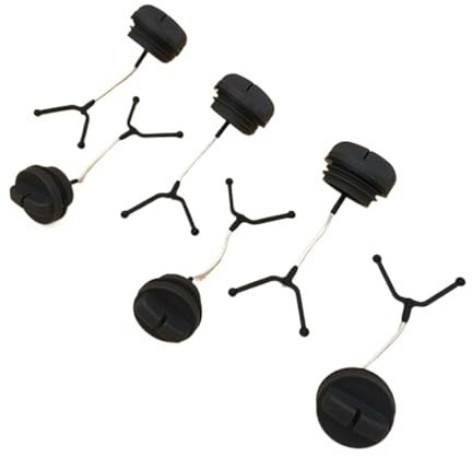 Wivplex Kit de Bouchon d'essence et d'huile, for Husqvarna, 61 66 136 137 141 142 262 254 257 262 268 272 266, pièces de Rechange for tronçonneuse Bouchon de réservoir de Carburant