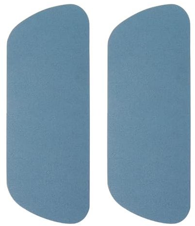 sourcing map 2pcs Refrigerator Drip Catcher 7.8 x 3 Inch Fridge Water Dispenser Drip Try Absorbent Mat Pads for Refrigerator, Water Dispenser, Coffee Machine, Home, Navy Blue(Trapezoid)