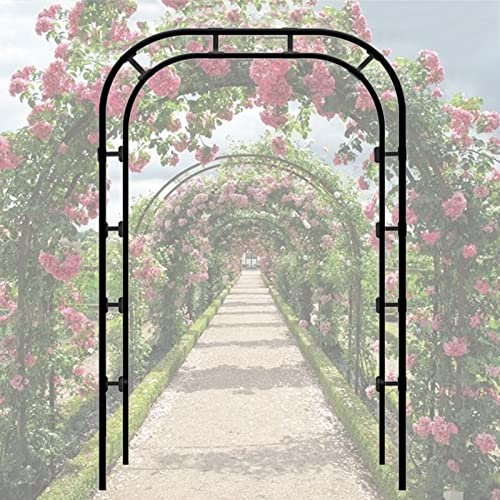 DONGGANSHI Robuster Gartenbogen für den Außenbereich, Stabiler Rosenbogen, Pergola-Laube aus Metall, Hochzeitsbogen-Gehweg, Stützrahmen für Party-Dekoration, für alle Arten von Kletterpflanze