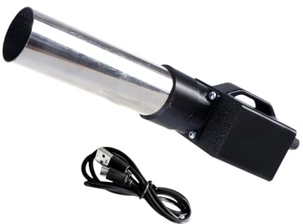 Ventilador eléctrico portátil para barbacoa tipo C + CC 5,5 x 2,1 mm, entrada de alimentación de 16000 rpm, ventilador de barbacoa de velocidad