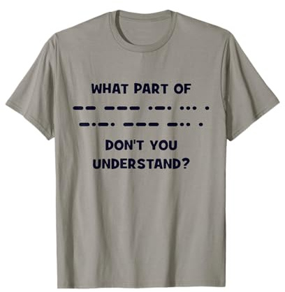 Funny Morse Code Shortwave Ham Radio T-Shirt