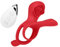 EIS, Vibrator, Penisring mit rosenförmigem Klitorisreizer, 3,4 cm, wiederaufladbar, wasserdicht (IPX7), 7 Vibrationsprogramme, 3 Motoren, mit Funkfernbedienung, hautfreundliches Silikon