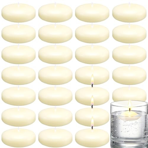 Velas Flotantes,30 Piezas Blanco Velas Flotantes,Velas Flotantes Sin Perfume,Candelitas Cálidas Flotante Floating Candles para Bodas,Piscinas,Cenas y Decoración Navideña(Blanco,3,8 cm)
