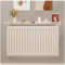 Modern White Radiator Shelf 100cm 15cm Width for Living Room Bedroom Hallway Decor Easy to Fit Bracket No Drilling Required