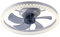 Fitsai Alexa Modern Ceiling Fan with Light, 3000K-6500K dimmable LED Ceiling Fan Light, Living Room Dining Room Bedroom Round 20in/50cm White
