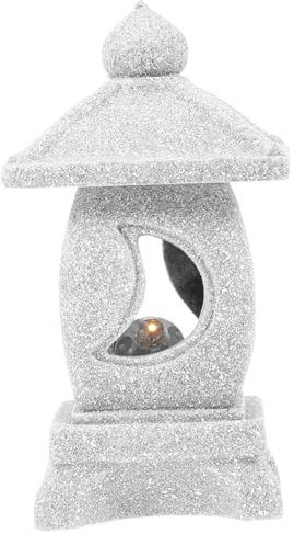 HAPINARY Stein Pagodenlaternenstatue Gartendeko Ornament Kleine Pagodenlaternen-Ornament Für Landschaftsgestaltung Japanischer Stil