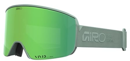 Giro Axis - Occhiali da neve impilati, colore: verde ghiacciaio, smeraldo vivido e infrarossi vividi