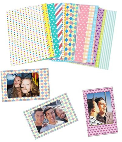 BEPSYOM 40-teiliges Filmaufkleber-Set, Farbfilm-Aufkleber, Fotorahmen-Aufkleber, Filmkamera Mini, Foto-Rahmen-Aufkleber