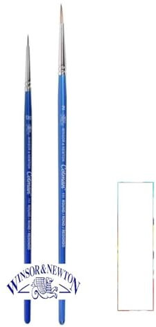 Winsor & Newton Watercolour Brush Short Handle Series 111. NO. 00. 2 and 1 Card