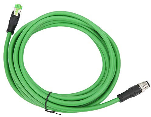 Mavaol M12 RJ45 Industrie -Ethernet -Kabel IP67 5m/16,4 Fuß Länge für Industriemaschinen