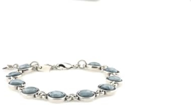 QOSS Armband LOIS silber eisblau