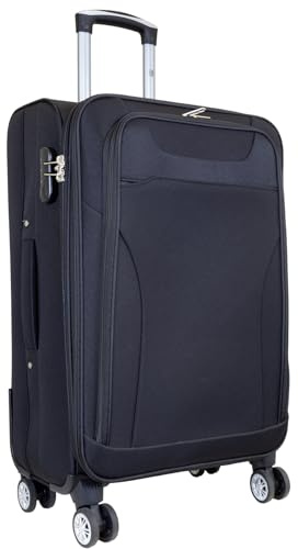 Monopol Mittlerer Weichgepäck-Koffer Cremona Trolley Größe M schwarz