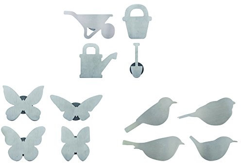 Esschert Design Tischtuchgewichte magnetisch, aus den Materialien „Gusseisen und Metall“, 3,8 x 1,0 x 6,8 oder 5,4 x 1,0 x 7,1 cm