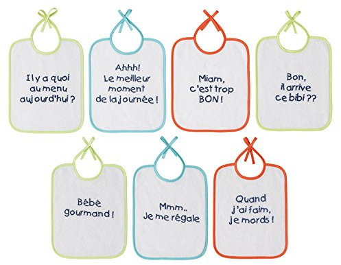 BabyCalin Schwamm Lätzchen, Mitteilungen, 7er Set