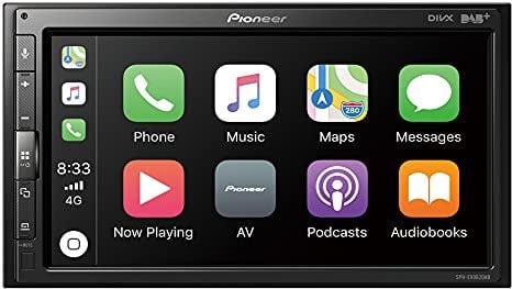 Pioneer SPH-EVO62DAB-UNI Mediacenter für 1-DIN Schacht – 6,8-Zoll Touchscreen, 1,5A Quick-Charging USB, Apple CarPlay, Android Auto, DAB/DAB+ Digitalradio, Bluetooth, 13-Band-Equalizer