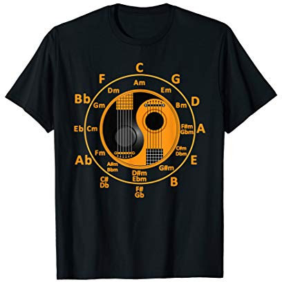 Akustik Gitarre Gitarristen Shirt Gitarren Akkorde Geschenk T-Shirt