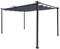 Jet-Line | Metall Pergola | Pavillon | Kairo Light | Terasse Sonnenschutz| Garten | 3 x 3 Meter | Sonnendach | UV Schutz |Stützen 6x6 cm | Dach anthrazit | Terrassenüberdachung