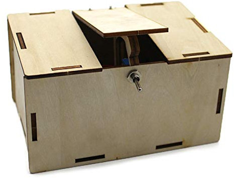 Maijia Nutzlose Box, kreatives Spielzeug für Erwachsene, Kinder, Geschenk, DIY, nutzlose Box, Maschine schaltet sich selbst aus, Aufbewahrungsbox lassen Sie mich allein Maschinenüberraschung