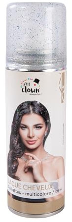 P'TIT CLOWN - 72522 - Spray laque cheveux à paillettes - 125 ml - multicolore