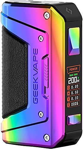 Geekvape L200 Mod (Aegis Legend 2) Vape Mod- [Requires 2 x 18650 Battery - Sold Separately] - 200W, IP68 Rating, Multiple Modes, All Vaping Style, Button Activation, No Nicotine