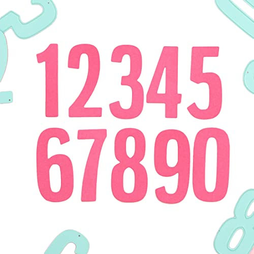 Craftelier - Set von 10 Stanzschablonen Zahlen für Kartenherstellung, Scrapbooking und Bastelprojekte | Kompatibel mit verschiedenen Stanzmaschinen und Materialien | Größe ca. 5,5 cm