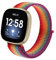 Niboow Cinturino Compatible con Fitbit Versa 3/Sense, Uomini Donne Regolabile Nylon Watch Band Cinturino Compatible con Fitbit Versa 3/Sense - Arcobaleno