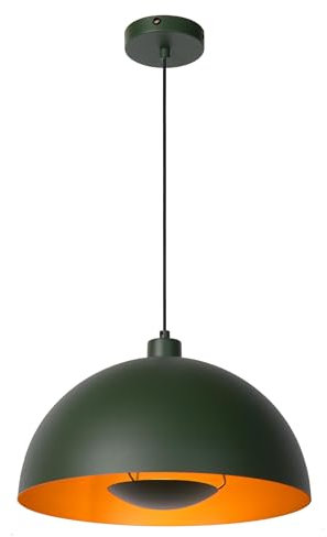 LUCIDE SIEMON - Pendelleuchten - Ø 40 cm - 1xE27 - Grün